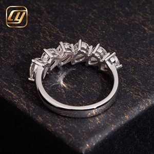 Anillo de Diamante Cultivado en Laboratorio con Corte Pera, Oro Blanco, Anillo de Compromiso para Mujer, Certificado IGI, Estilo Clásico, Anillo de Joyería de Plata 925 para Mujer - Product Image 4