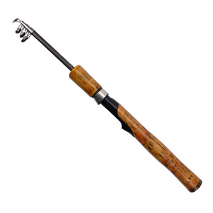 Caña de pescar de carbono con junta corta, asiento de rueda de Metal, mango de <span class=keywords><strong>madera</strong></span>, camarón, hielo - Product Image 4