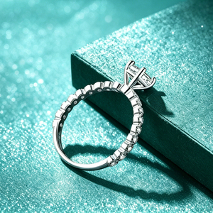 Anillo de Moissanita Ovalado de Plata Esterlina 925 para Mujer, Corte Ovalado, 1CT, Color D, VVS1, Certificado GRA, para Boda, Promesa, Moderno, Venta al por Mayor de Fábrica - Product Image 6