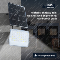 Projecteur LED Solaire Extérieur KCD IP65 à Détecteur de Mouvement 3000K 50W 100W 150W 200W pour Mât Élevé et Aménagement Paysager