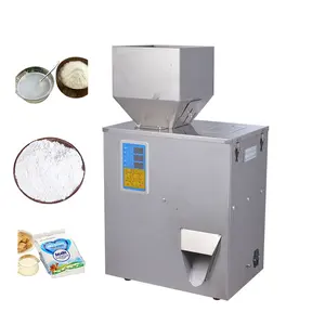 Halbautomatische quantitative Spiral-Abfüllmaschine für Tee Pulver Reis Saatgut Verpackungs- und Abfüllmaschine