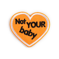 Badge brodé sur ordinateur, motif lettre anglaise originale, autocollant brodé, patch accessoire DIY, autocollant en tissu
