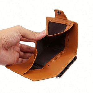 Luxury Fashion Men's Card <b>Wallet</b> Organizer-PU Leather Zipper Coin Pocket <b>RFID</b> <b>Blocking</b> 9.7x6.7CM (usa Mairun Model 823 Custom - Product Image 3