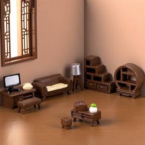 Décoration d'intérieur, figurine rétro nostalgique, mini radio rétro, miniatures de télévision, modèle miniature en résine, figurine miniature pour maison de poupée, ornement - Product Image 5