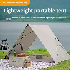 Vente directe d'usine, tente de camping automatique triangulaire quatre saisons en Oxford, abri de plage portable avec protection UV - Product Image 2