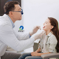 Lampe frontale médicale chirurgicale certifiée EURVET de qualité supérieure avec éclairage LED Loupes dentaires pour chirurgie générale