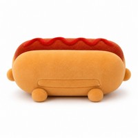 Peluche personnalisée XDTAI Hotdog, rembourrée en coton PP et polyester, 11-30 cm, unisexe, cadeau OEM ODM