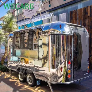 Wecare Carrito De Helados Airstream Bar Coffeeshop Foodtruck Trailer Australia Standaard Mobiele Snack Food Truck Voor Koude Drank