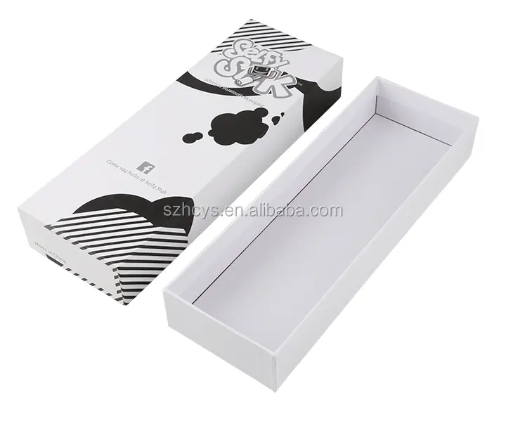 Branco papel cartão gaveta caixas com manga personalizado impressão a cores dobrável gaveta meias underwear sutiã caixa armazenamento