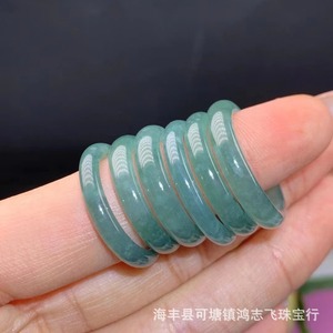 자연 학년 옥 반지 하이 퀄리티 광택 옥 돌 손가락 반지 - Product Image 3