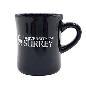 <b>Large</b> Straight Shape <b>Cup</b> Black Matte Glazed Stoneware Ceramic Mug - Product Image 1