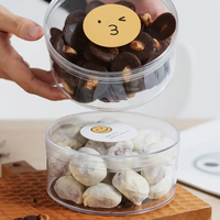 Recyclable Acrylique Transparent Mousse Pudding Tasse Tiramisu Haricot Fruits Gâteau Boîte Dessert Occidental Sucre Mille Couches Gâteau