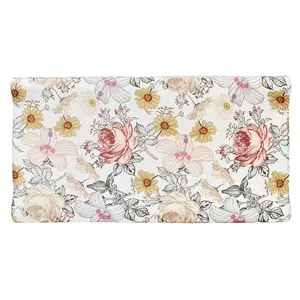 New Arrival Custom Printed Floral Baby Nursery Diaper Changing Pad Sheets