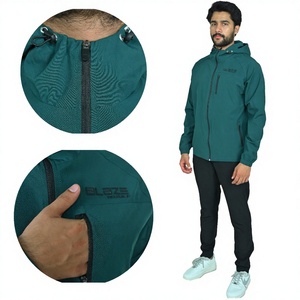 Veste légère pour homme, coupe ajustée, fermeture éclair, séchage rapide, respirante, pour jogging, entraînement, alpinisme, évacuation de l'humidité, service OEM - Product Image 3