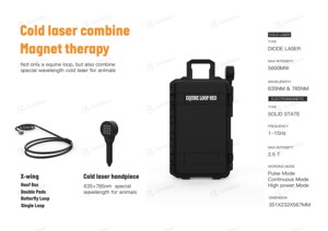 เครื่องบำบัดด้วยเลเซอร์แบบแม่เหล็ก635nm นีโอห่วงแบบเต็มรูปแบบเครื่องกายภาพบำบัดบำบัดม้าม้าแบบมาตรฐานใหม่ - Product Image 2