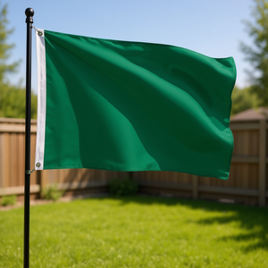 ชุดเสาธงหมุนได้แบบไม่พันกัน ขนาด 6 ฟุต สีดำเขียวเข้ม พร้อมธงโพลีเอสเตอร์ขนาด 3x5 ฟุต สำหรับตั้งโชว์ - Product Image 2