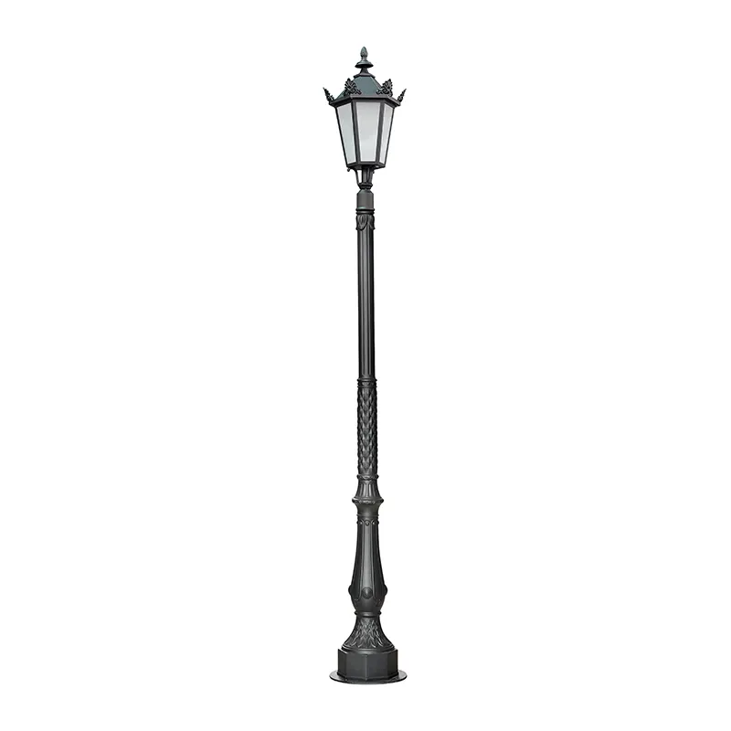 Antique Decorative Aluminum Garden Lamp Led Bollard Light Yard Outdoor Waterproof Garden Lights Pole