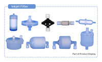 Nouveau Fournisseur Filtres de ventilation PTFE 0,45 micron à 99,99% d'efficacité, cartouche capsule jetable en ligne de 49 mm pour aérateur