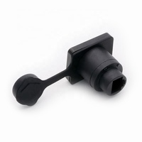 Connecteur de châssis femelle traversant 8P8C RJ45 à contact en cuivre, étanche IP65, pour montage sur panneau plat