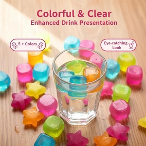 SOTON <span class=keywords><strong>Glaçons</strong></span> réutilisables en plastique sans BPA, qualité alimentaire, pour refroidir les boissons, pour bar, fête, maison, whisky - Product Image 2