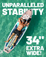 Tabla de Surf al por Mayor de Fábrica 11'x34"x6" de Madera Profunda Inflable para Stand Up Paddle Drop Stitch con Asiento