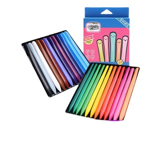 Crayons de laboratoire triangulaires lavables pour enfants, 24 couleurs, fournitures d'art pour dessin - Product Image 5