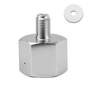 Adaptateur de conversion de cylindre de soda TR21 * 4 à 3/8-24UNF pour régulateurs de réservoir de <span class=keywords><strong>Co2</strong></span> de fût de bière Homebrew, poissons d'<span class=keywords><strong>aquarium</strong></span> aquariophiles - Product Image 1