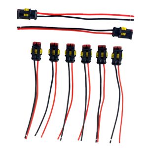 Amp/Tyco Supers eal 1.5 Serie 2-polige Buchse Pigtail 12V Wasserdichtes elektrisches Kabelst ecker kabel 282080-1 - Product Image 2