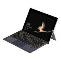 Nouveau Clavier Sans Fil avec Pavé Tactile Rétroéclairé à Touches Ciseaux pour Surface Pro 3 4 5 6 7 et Go 1 2 3, Idéal pour les Déplacements Professionnels
