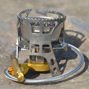 Réchaud de camping portable à gaz Lanshan, coupe-vent, type split, léger, pour usage extérieur - Product Image 2