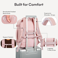 Bagages à main personnalisés approuvés par les compagnies aériennes, 30L/40L, sac de voyage pour week-end, sac à dos professionnel pour ordinateur portable 15,6"/17" avec poche pour bouteille d'eau