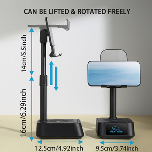 Dragon Guard Q2 Phone <b>Stand</b> <b>Speaker</b> 3 In 1 Lazy <b>Stand</b> For Car Outdoor Karaoke - Product Image 2