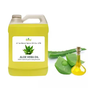 Hot sell 1Liter bulk price massage face skin oil natural 100% pure organic aloe vera oil for long hair growth