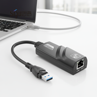 Adaptateur Ethernet RJ45 universel SIPU Gigabit 1000 Mbps USB 3.0 pour transmission sur 60 m, résolution 4K/2K, matériau ABS de haute qualité