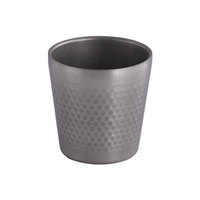YolecenRetro Tasse à double paroi en acier inoxydable 304, isolée sous vide, pour eau/jus/bière, motif diamant, aspect vieilli, usage commercial