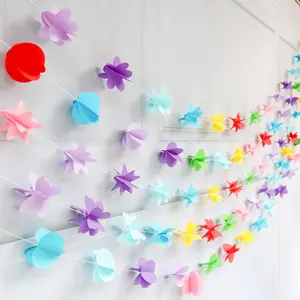 1.6M Wedding Hanging 3D Paper Garland String Party Decoration