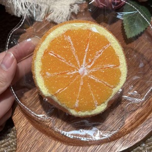 Juguetes Antiestrés de Silicona de Grado Alimenticio Hechos en Shandong, Naranjas Simuladas con Bordes Cosidos, 100% Hechos a Mano, Venta al Por Mayor - Product Image 1