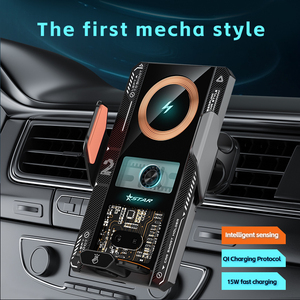 Support de charge sans fil magnétique pour voiture, écran tactile, bras rétractable, support de téléphone <span class=keywords><strong>portable</strong></span>, support de charge sans fil pour voiture 15W - Product Image 6