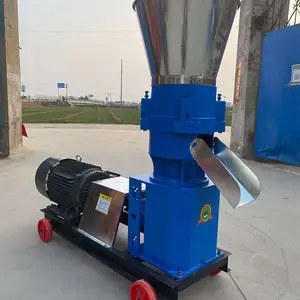 Europe Market Machine For Paper Pellet Flat Die Automatic Feed Pellet Poultry Feed Mills For Sale