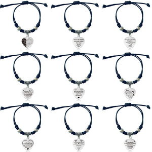 Pulsera Trenzada <span class=keywords><strong>de</strong></span> Acero Inoxidable B92T, Resistente al Agua, con Dije <span class=keywords><strong>de</strong></span> Corazón, para Regalos Familiares <span class=keywords><strong>y</strong></span> <span class=keywords><strong>de</strong></span> <span class=keywords><strong>Amistad</strong></span> - Product Image 1