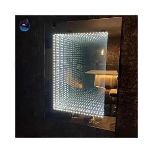 LANYOU домашний декор современное настенное волшебное зеркало туннель ванная комната светодиодное зеркало бесконечности 3D зеркало