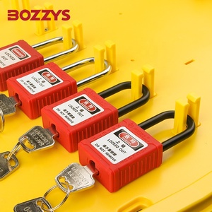 Station de verrouillage de sécurité <span class=keywords><strong>OEM</strong></span> avec 10 à 30 crochets pour cadenas, jaune, en plastique, modèle BD-B200, déverrouillage par clé pour porte - Product Image 6