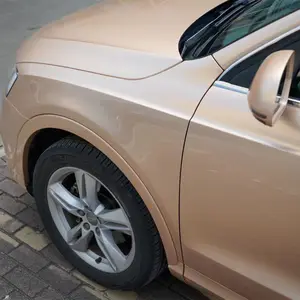 슈퍼 밝은 금속 샴페인 골드 자동차 비닐 랩 자동차 포장 색상 변경 필름