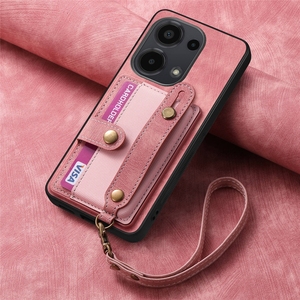 Funda de teléfono de bolsillo con tarjeta de piel retro con cuerda para Redmi Note 13 <span class=keywords><strong>Pro</strong></span>/A3/Turbo 3 5G/K70E/K70 <span class=keywords><strong>Pro</strong></span>/13C - Product Image 1