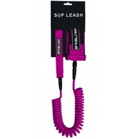 Laisse avec logo personnalisé Longboard SUP Coil avec carte d'emballage