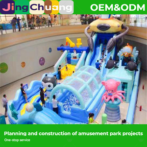 Château gonflable pour atrium de centre commercial, piscine à balles '<span class=keywords><strong>Million</strong></span> Ocean' épaissie, grand équipement d'amusement intérieur pour enfants Rock - Product Image 4
