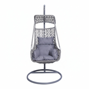 Fauteuil <span class=keywords><strong>suspendu</strong></span> en rotin en forme d'œuf pour terrasse extérieure, jardin, salon, cour, vente en gros, design tendance - Product Image 2