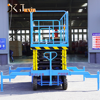En stock, plateforme élévatrice à ciseaux mobiles de 6 m et 8 m, élévateur vertical hydraulique CE, prêt à être expédié