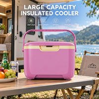 Glacière portable isotherme avec couvercle hermétique pour le stockage des aliments et des boissons, idéale pour les voyages en voiture et le camping (vente en gros)