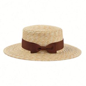 หมวกสานทรงโบตเตอร์สำหรับผู้หญิง คุณภาพสูง พร้อมริบบิ้น ขายส่ง - Product Image 3